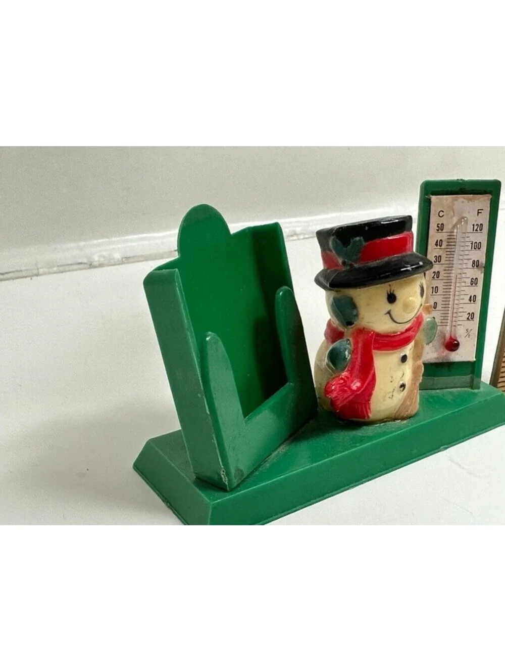 vintage Enesco snowman calendar Thermometer Countdown 1979 Hong Kong
